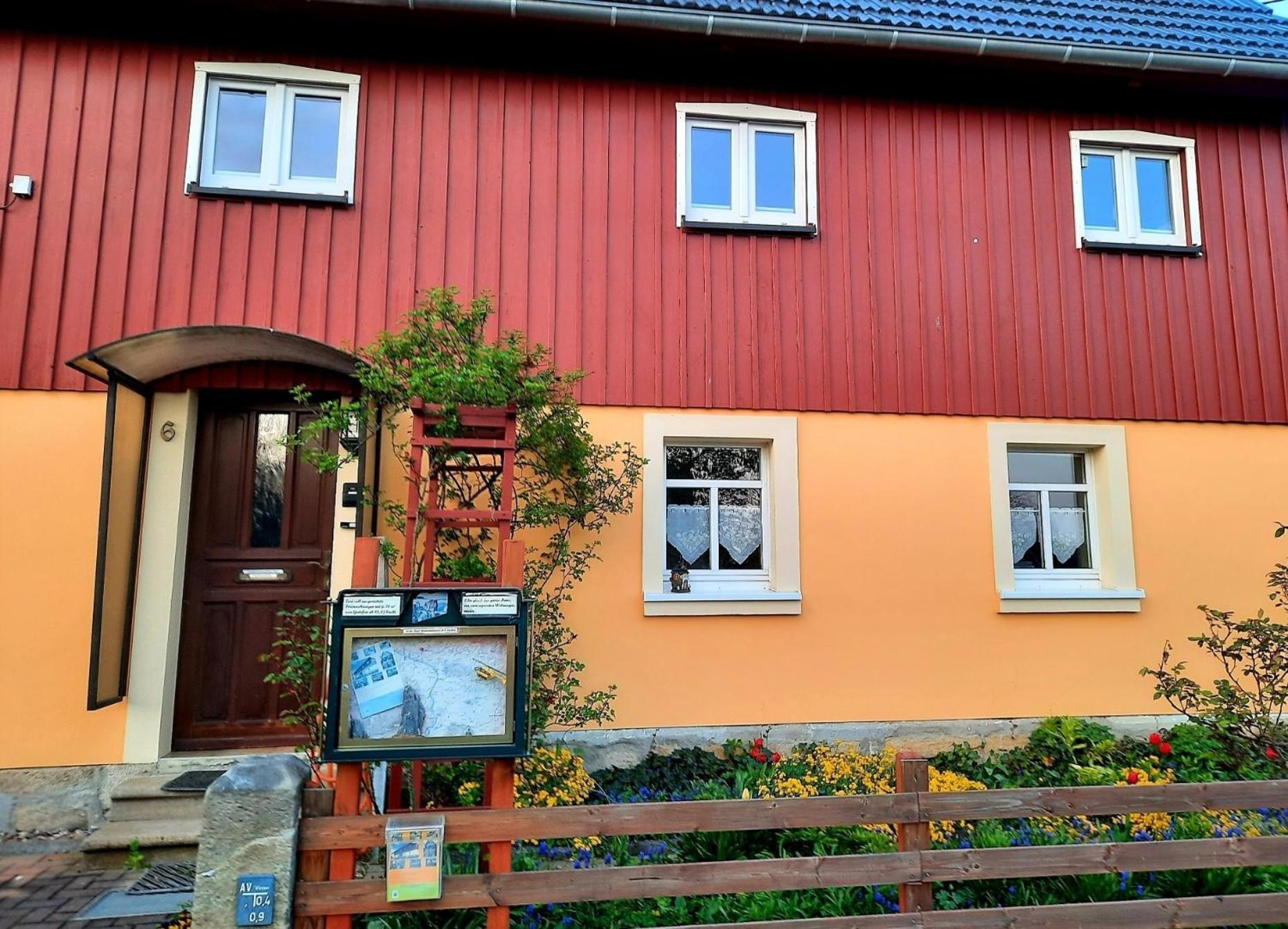 Fewo Dorn Eg Haus Sandsteinliebe 赛博尼茨 外观 照片